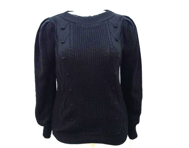 Blusa L&d Ad Exg Fem Lã/acril Trabalhada