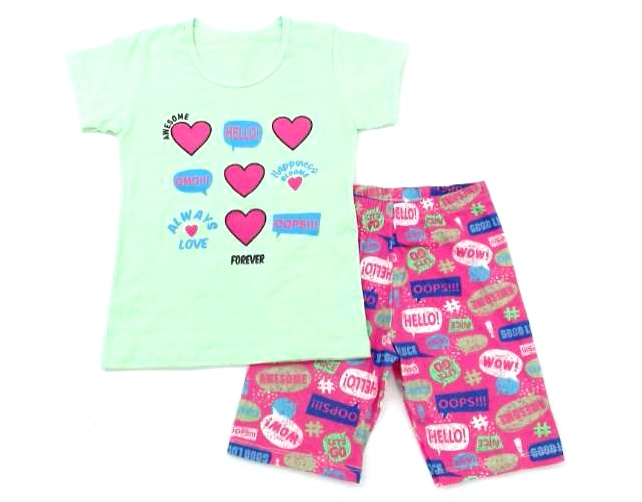 Conjunto Vickju Juv Fem M/c Cotton Bermuda