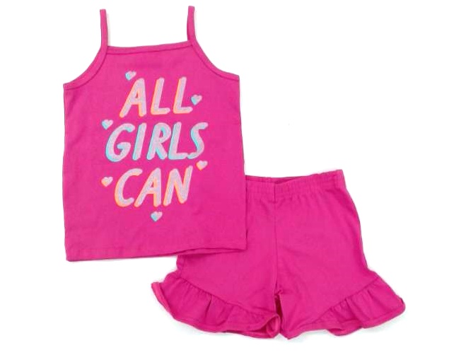 Conjunto Pegalegal Juv Fem Alça Cotton Short