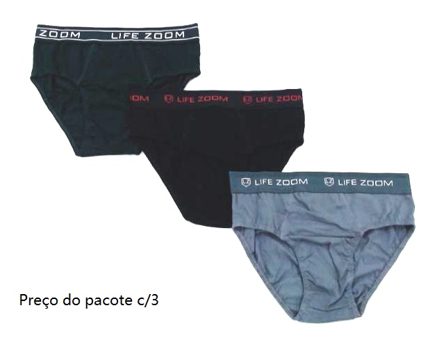 Cueca Lifezoom Ad Masc Cotton (c/3)