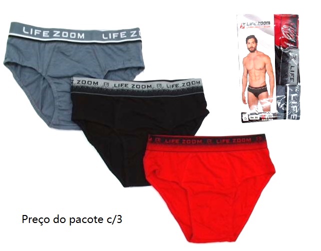 Cueca Lifezoom Adulto  Cotton (c/3)