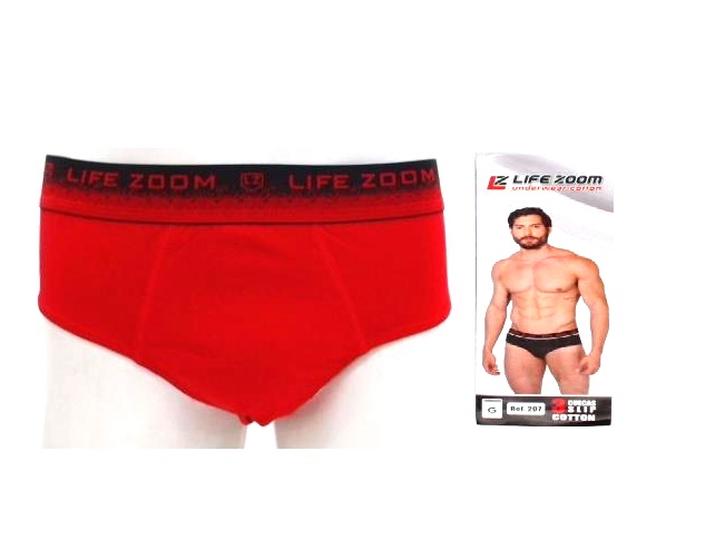 Cueca Lifezoom Adulto  Cotton (c/3)