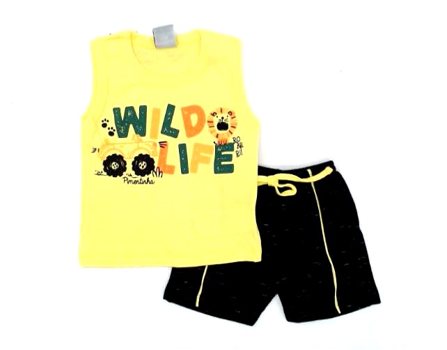 Conjunto Pimentinha Bebe Masc Reg Machão Malha