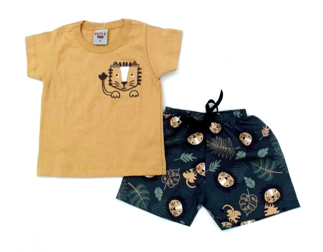 Conjunto Pimentinha Bebe Masc M/c Malha