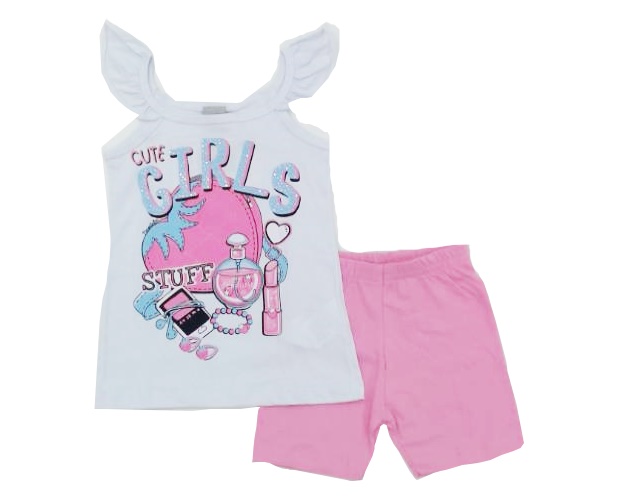 Conjunto Pimentinha Inf Fem Reg Malha Short