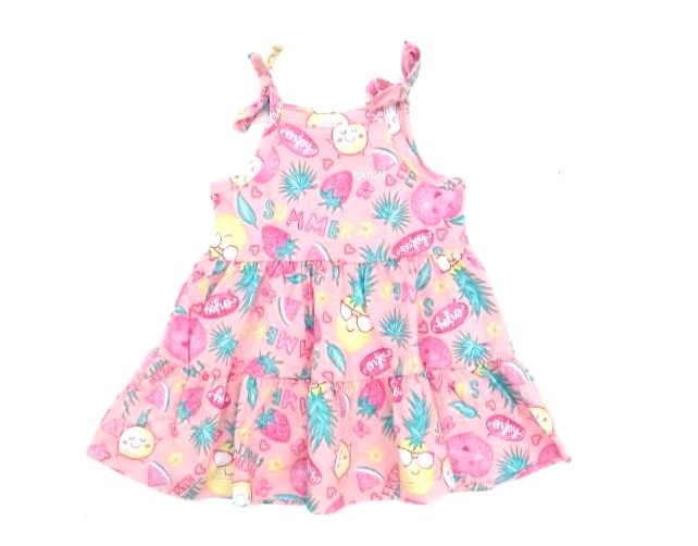 Vestido Pimentinha Bebe Alça Malha Estamp