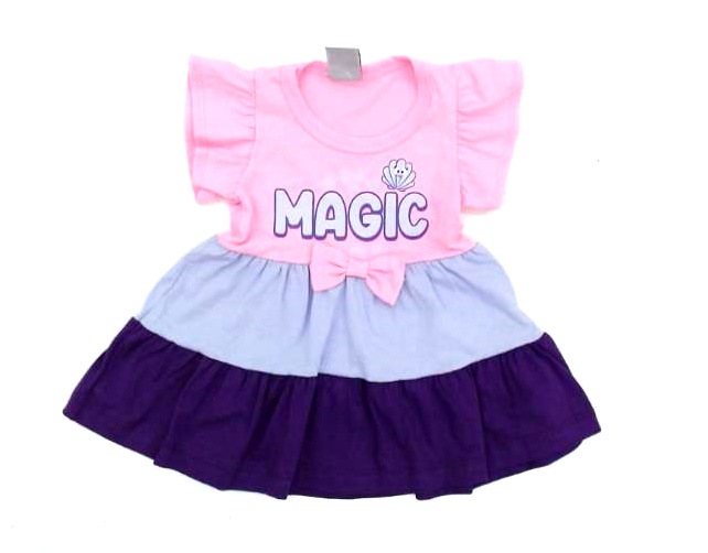 Vestido Pimentinha Bebe M/c Malha Tres Maria