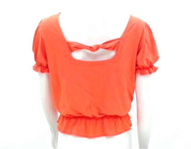 Blusa Meimar Juv Fem M/c Malha Cropped Ciganinha