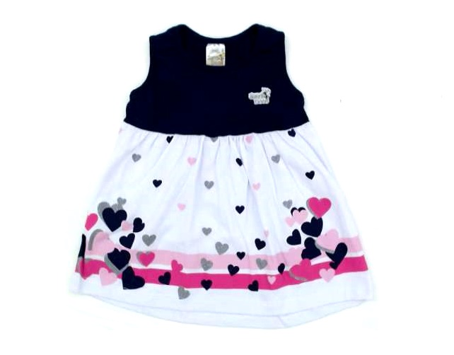 Vestido Jeitodoce Bebe Regata Malha