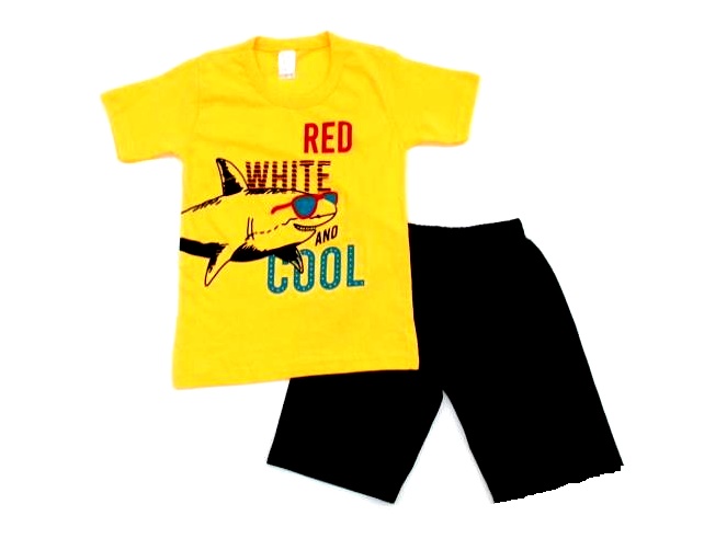 Conjunto Maindra Infantil Manga Curta Malha