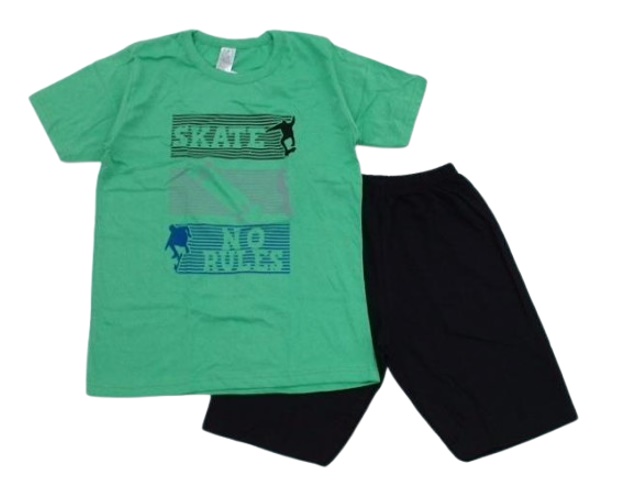 Conjunto Maindra Juvenil  Manga Curta Malha