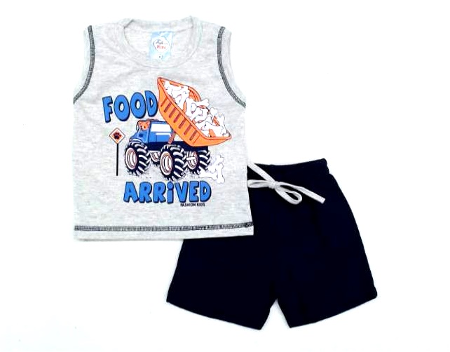 Conjunto Fashionkids Bebe Masc Reg Machão Malha