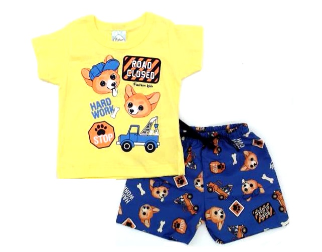 Conjunto Fashionkids Bebe Masc M/c Malha