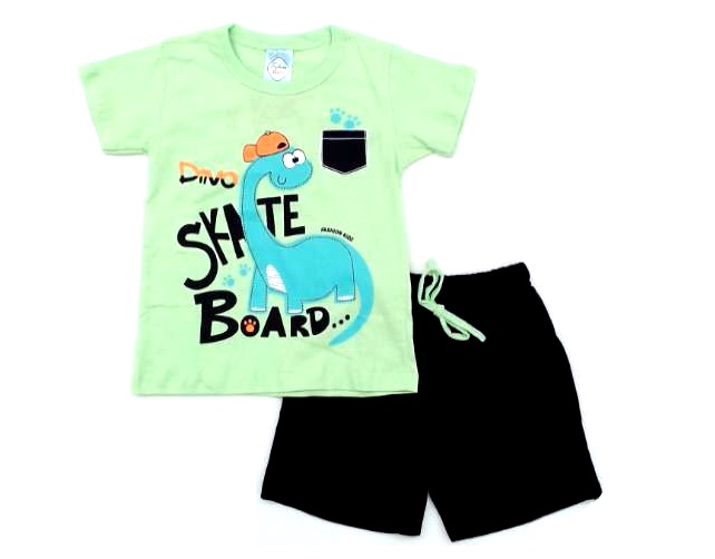 Conjunto Fashionkids P.passos Masc M/c Malha