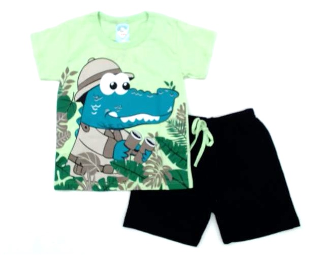 Conjunto Fashionkids P.passos Masc M/c Malha