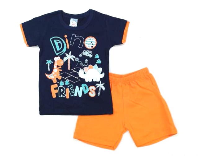 Conjunto Fashionkids P.passos Masc M/c Malha