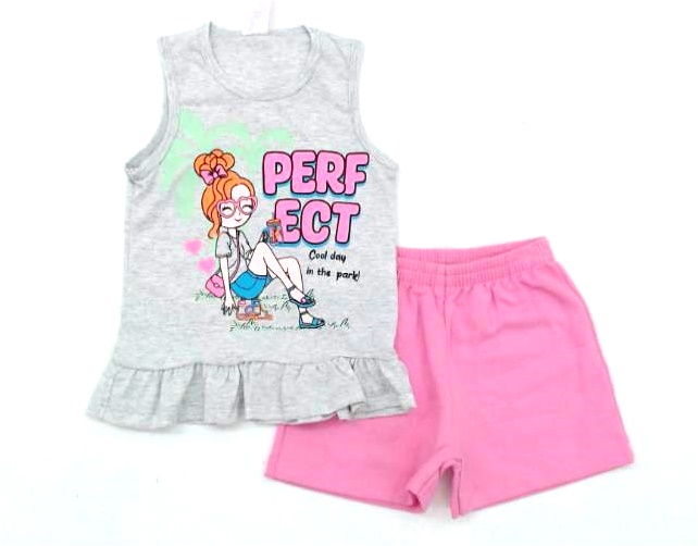 Conjunto Fashionkids Inf Fem Reg Malha Short