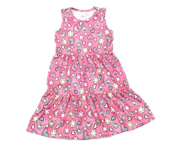 Vestido Fashionkids Inf Reg Poliéster Estamp