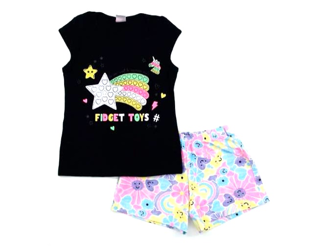 Conjunto Duploj Inf Fem Mga Jap Cotton Short