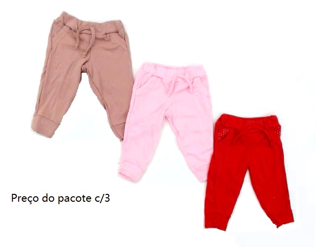 Mijão Bebebrincalhao Bebe Fem Suedine S/pé (c/3)