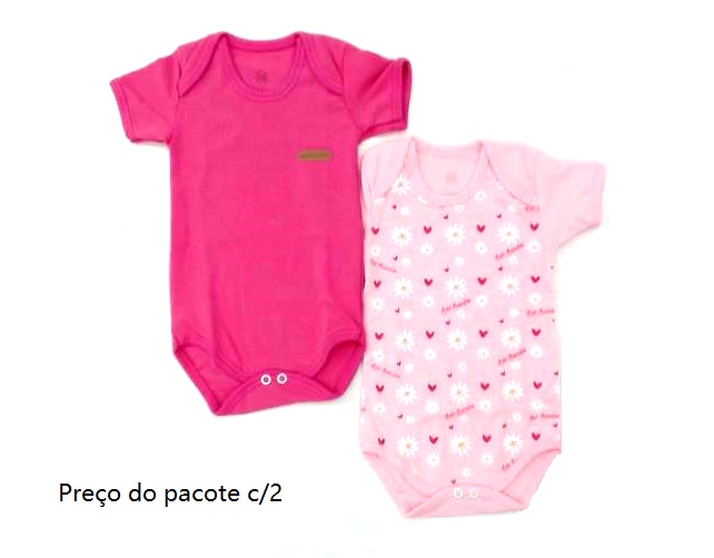 Body Bebebrincalhao Bebe Fem M/c Suedine (c/2)