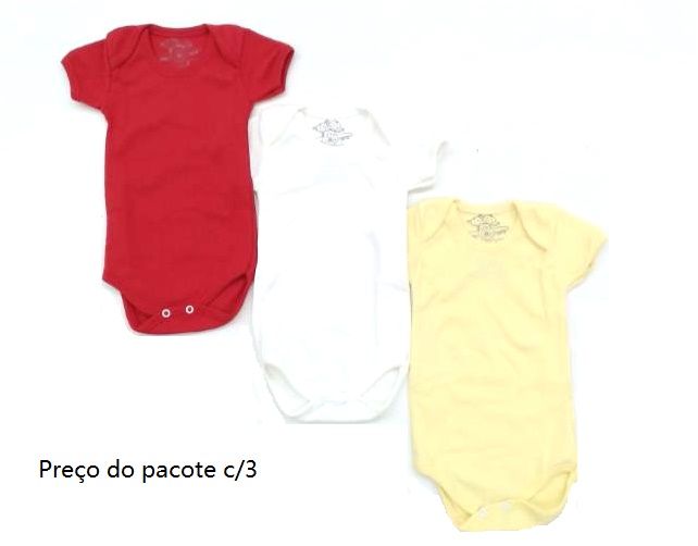 Body Timufy Bebe Neutro M/c Suedine Liso (c/3)