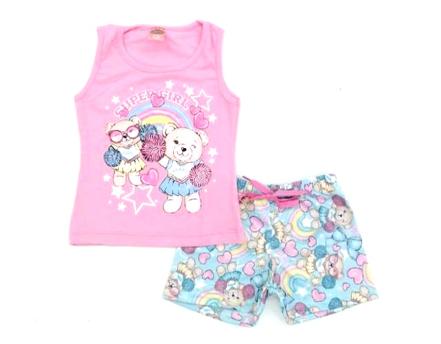 Conjunto Labelli P.passos Fem Reg Cotton Short