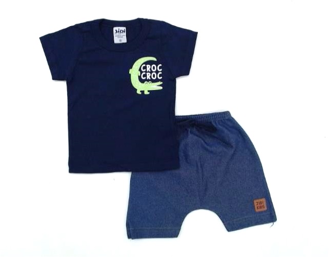 Conjunto Jidi Bebe Masc M/c Malha