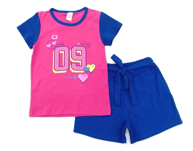 Conjunto Pho Juv Fem M/c Cotton Short