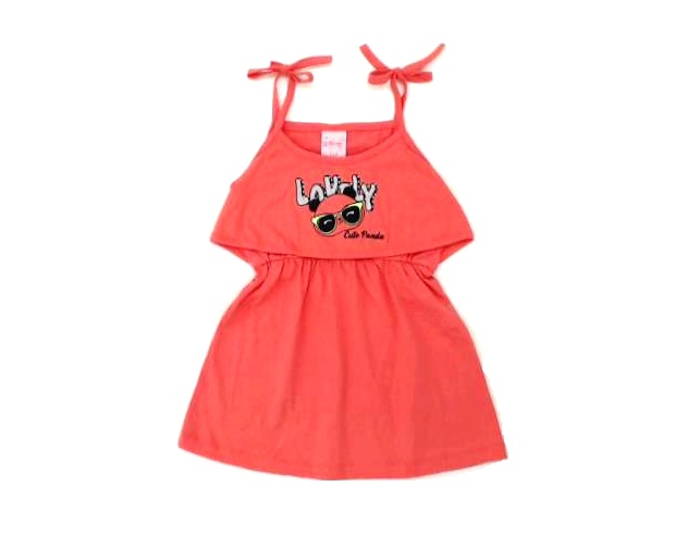 Vestido Wilbertexkids P.passos Alça Malha