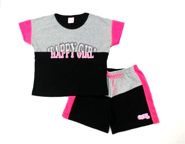 Conjunto Wilbertexkids Juv Fem M/c Malha Cropped