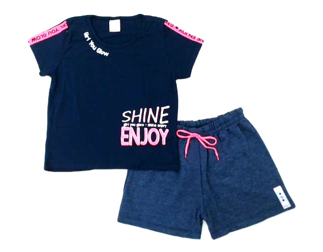 Conjunto Wilbertexkids Juv Fem M/c Malha Cropped