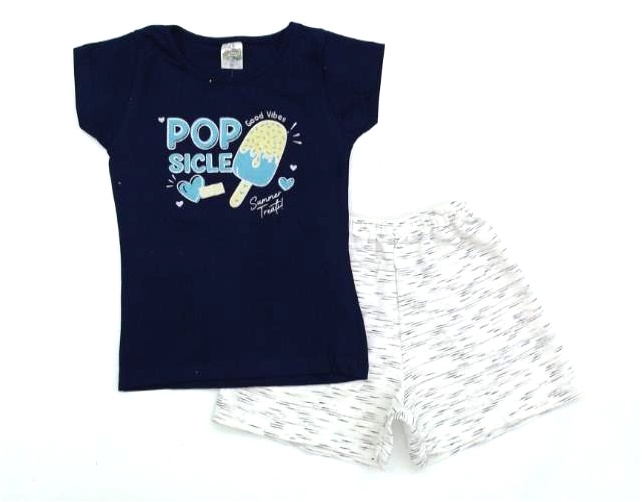 Conjunto Clubinho Juv Fem M/c Cotton Short