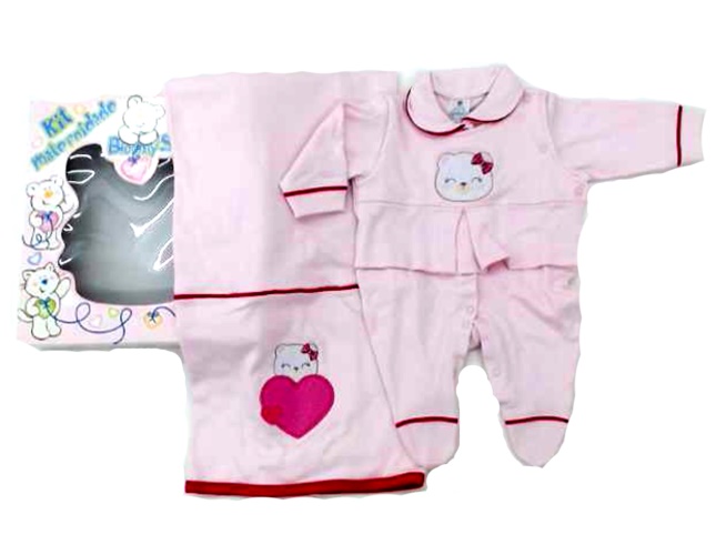 Saída-maternidade Bloomys Bebe Suedine 2pçs