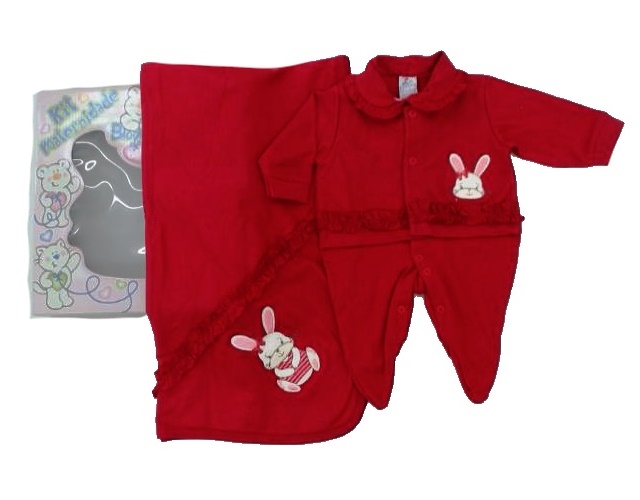 Saída-maternidade Bloomys Bebe Suedine 2pçs