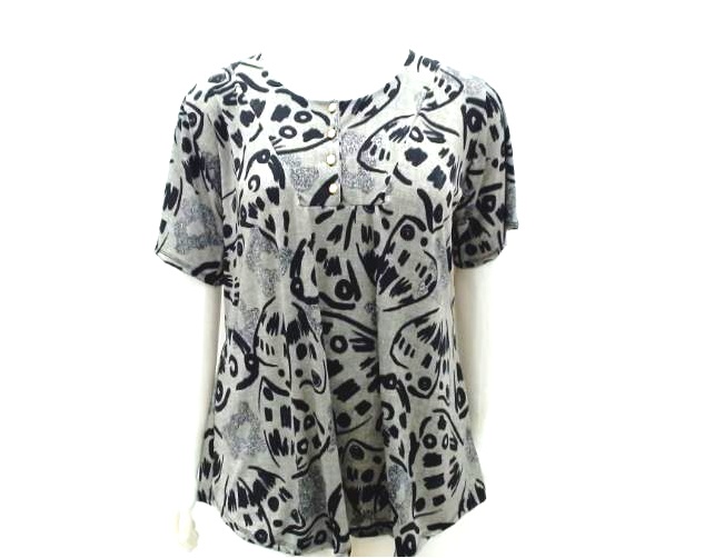 Blusa Millagirls Ad Exg Fem M/c Liganete Botão