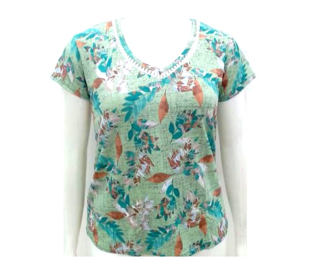 Blusa 7linhastricot Ad Exg Fem M/c Viscol Estamp