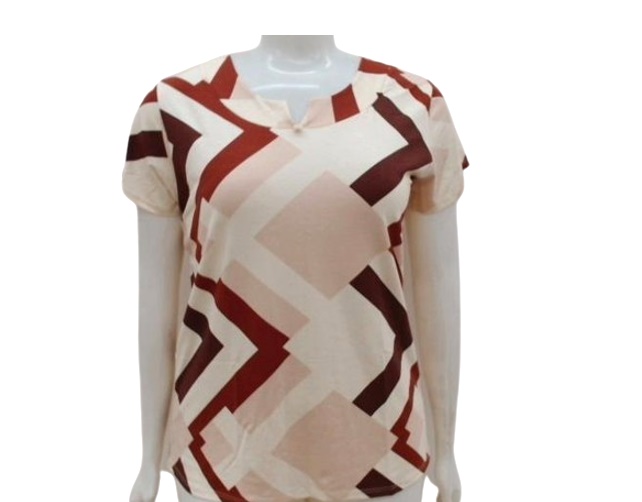 Blusa Vestbem Adulto Extra Grande Manga Curta Viscolycra Estampado