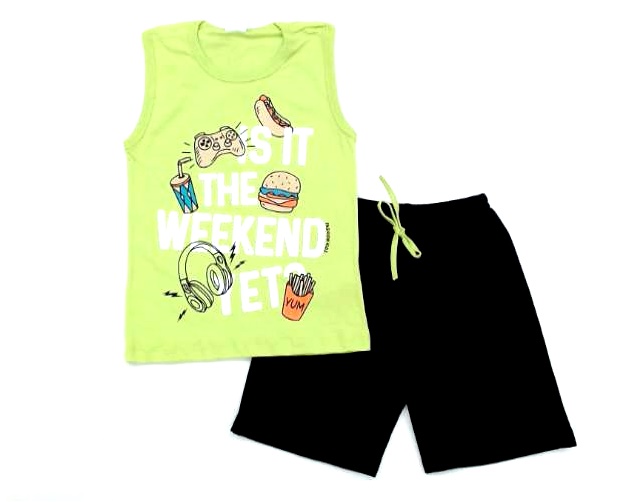 Conjunto Fashionkids Inf Masc Reg Machão Malha