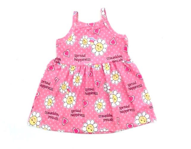 Vestido Fashionkids Bebe Alça Poliéster Estamp