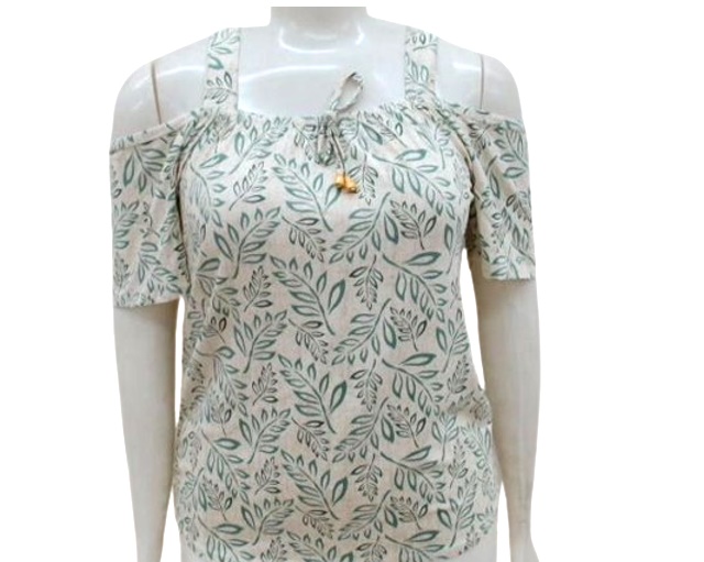 Blusa Vestbem Adulto Extra Grande  Manga Curta Viscolycra Estampado