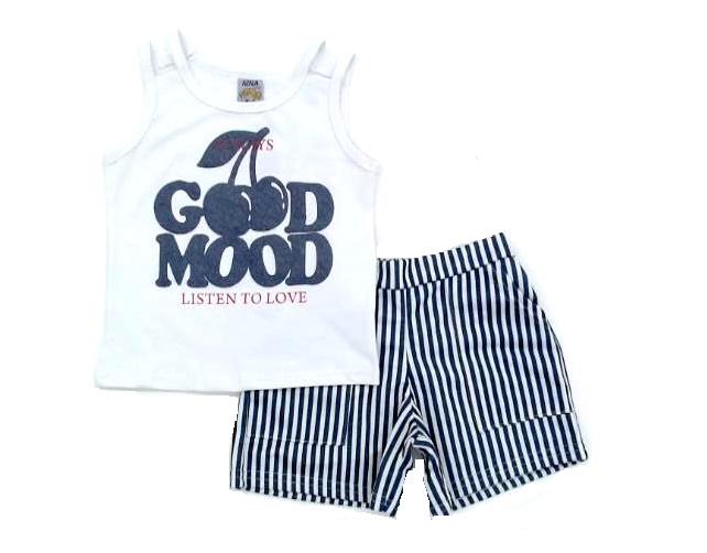 Conjunto Ninachild Inf Fem Reg Cotton Short