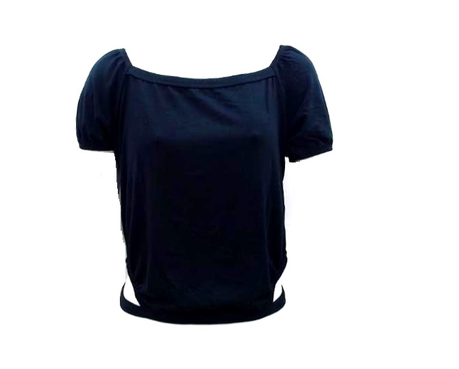 Blusa Florenzza Juv Fem M/c Viscol Recorte Lateral