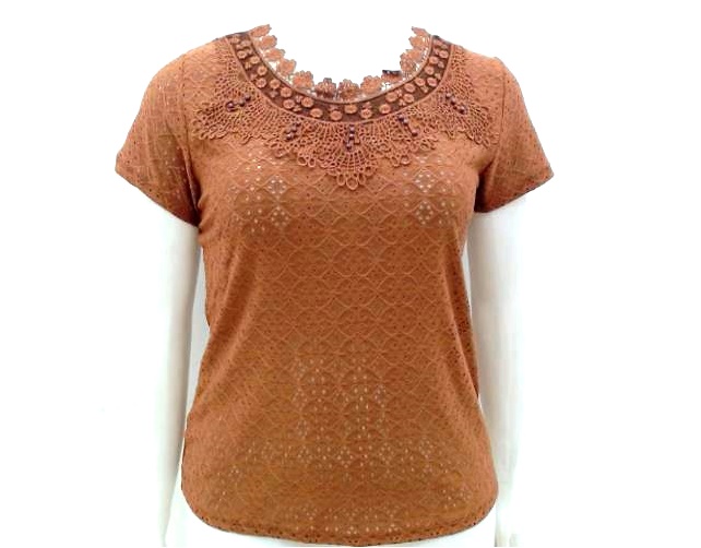 Blusa 7linhastricot Ad Exg Fem M/c Poli Lesi Guipi