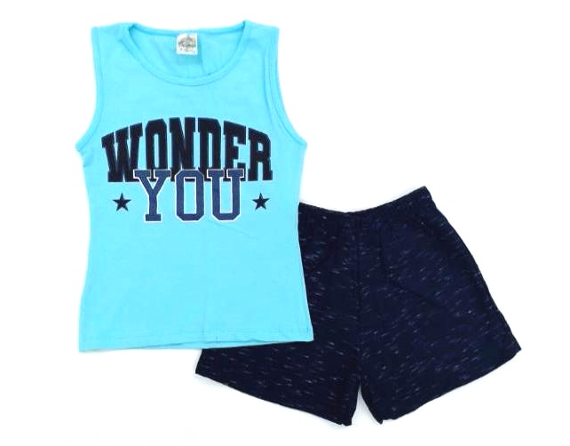 Conjunto Clubinho Juv Fem Reg Cotton Short