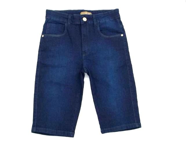 Bermuda Vivlon Ad Fem Jeans Lycra Escura