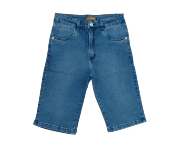 Bermuda Vivlon Adulto Jeans Lycra Clara