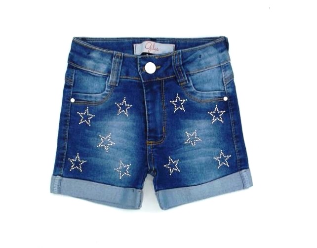 Short Gilas P.passos Fem Jeans Lycra