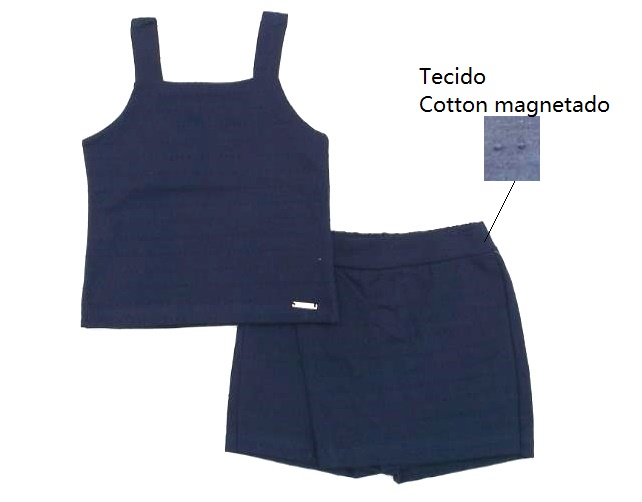 Conjunto Hrradinhos Inf Fem Reg Cotton Short-saia