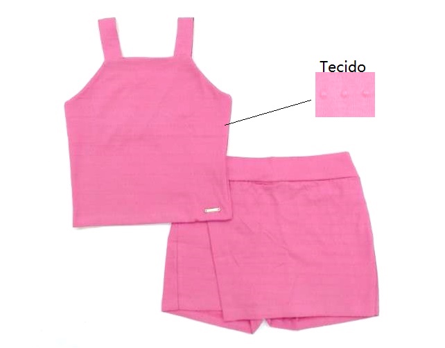 Conjunto Hrradinhos Juv Fem Reg Cotton Short-saia